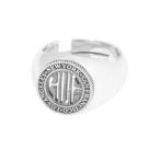 [HUF] кольцо SMALL серебряный мужской 