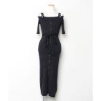 「MERCURYDUO」 ニットワンピース MEDIUM ブラック レディース