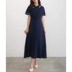 「CENEA」 半袖ワンピース MEDIUM ネイビー レディース