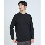 tシャツ 「SMART CLOSET/WEB限定」抗菌防臭 ポンチモックネック 長袖Tシャツ メンズ レディース