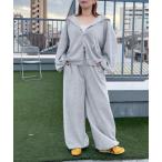 [apres jour mignon] тренировочный брюки MEDIUM. серый женский 