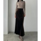 「Louere」 ロングスカート SMALL ブラウン レディース
