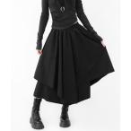  брюки [ унисекс ]asimeto Lee Layered широкий юбка брюки женский мужской 