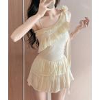 水着 フリルワンピース水着レディース体型カバー レディース