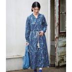 ショッピングミモレ丈 ワンピース サニークラウズ　十種の草花ワンピース