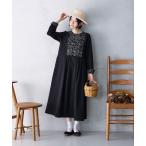 ショッピングミモレ丈 ワンピース サニークラウズ　魔女の刺しゅうワンピース「レディース」