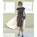 「RUIRUE BOUTIQUE」 半袖ワンピース L ブラック レディース
