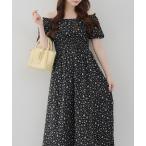 「Another Branch olive des olive」 半袖ワンピース FREE ブラック レディース