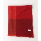 「FURLA」 チェック柄ストール - レッ