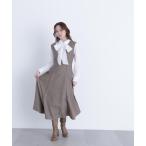 「NATURAL BEAUTY BASIC」 サロペットスカート MEDIUM ブラウン レディース