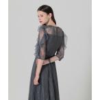 「Leja」 7分袖ワンピース MEDIUM ダークブルー レディース