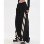[BARELY BLUE] тренировочный брюки M черный женский 