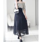 「mily bilet」 半袖ワンピース LARGE グレー レディース