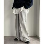 [apres jour mignon] тренировочный брюки MEDIUM. серый женский 