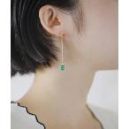 [quaranciel] серьги ( обе уголок для ) ONE SIZE зеленый женский 