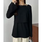 「callautia」 半袖ワンピース LARGE ブラック レディース