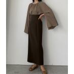 「Louere」 スカート MEDIUM ダークブラウン レディース