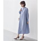 「SHIPS」 長袖ワンピース MEDIUM スカイブルー レディース