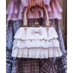 ショッピングボストン ボストンバッグ レースフリルがま口バッグ レディース