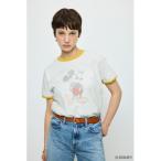 tシャツ ADプリント半袖リンガーT / M