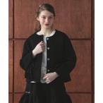 ジャケット ノーカラージャケット フリルポケットノーカラージャケット レディース