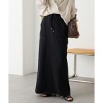 スカート 予約「イージーな着心地」スエットロングスカート