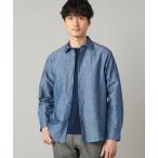 ショッピングダンガリー シャツ リネンダンガリー レギュラーカラーシャツ メンズ