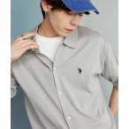 カーディガン U.S. POLO ASSN. × PUBLUX/ユーエスポロアッスン 「接触冷感」別注 ポロ サマーニット カーディガン　限定展開