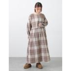 ワンピース 「Cross×Linen」ギャザーワンピース