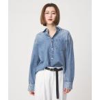ショッピングブルー ブラウス シャツ 「別注」「upper hights for conte」デニムシャツ レディース