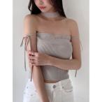 ニット セーター チョーカーベアニットトップス レディース