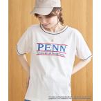 tシャツ アソートカレッジロゴ 配色リンガーTシャツ レディース