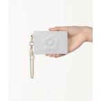 ショッピング牛革 パスケース マリークワント mary quant エンボスデイジーパール シングルパスケース