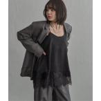 ショッピングサテン キャミソール レースサテンキャミソール