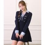 ショッピングミニドレス ワンピース シャツドッキングミニワンピース