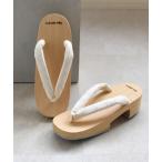 . geta сделано в Японии высота правый близко простая древесина Nico античный (L) женский 