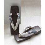 ショッピング下駄 桐下駄 日本製 角型右近焼き ニコアンティーク（L） レディース