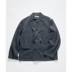 ジャケット テーラードジャケット テックキャンバス  ダブルプレスト ジャケット(セットアップ対応可能) メンズ