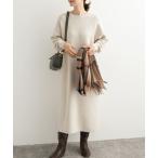 「URBAN RESEARCH DOORS」 ニットワンピース MEDIUM ライトベージュ レディース