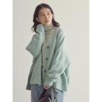 「AMERICAN HOLIC」 ニットカーディガン L サックスブルー レディース