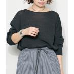 ニット セーター ペーパー混プルオーバー レディース