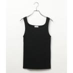 タンクトップ ノースリーブ 14ゲージスクエアリブタンク　647256 レディース