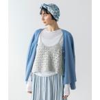 キャミソール 「natural by clip」かぎ針ニットキャミソール