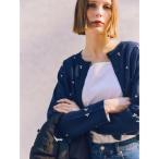 カーディガン パールビジューニットライトジャケット「2026 spring catalog item」 レディース