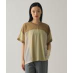 tシャツ メッシュ キリカエ ビッグ Tシャツ レディース