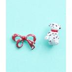 ピアス gargle ガーグル：アニマルシリーズ　ダルメシアン　犬　いぬ　リボン　ピアス レディース メンズ
