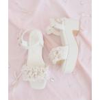 サンダル ミルフィーユフリル厚底サンダル レディース