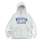 ショッピングused パーカー 「USED」Y2K Champion “Wheaton College” リバースウィーブ フーディ メンズ レディース
