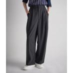 パンツ タックワイドパンツ レディース