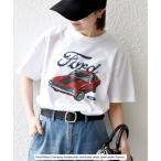 tシャツ GOOD ROCK SPEED:「洗濯機可能」Ford CAR ロゴ プリント TEE レディース